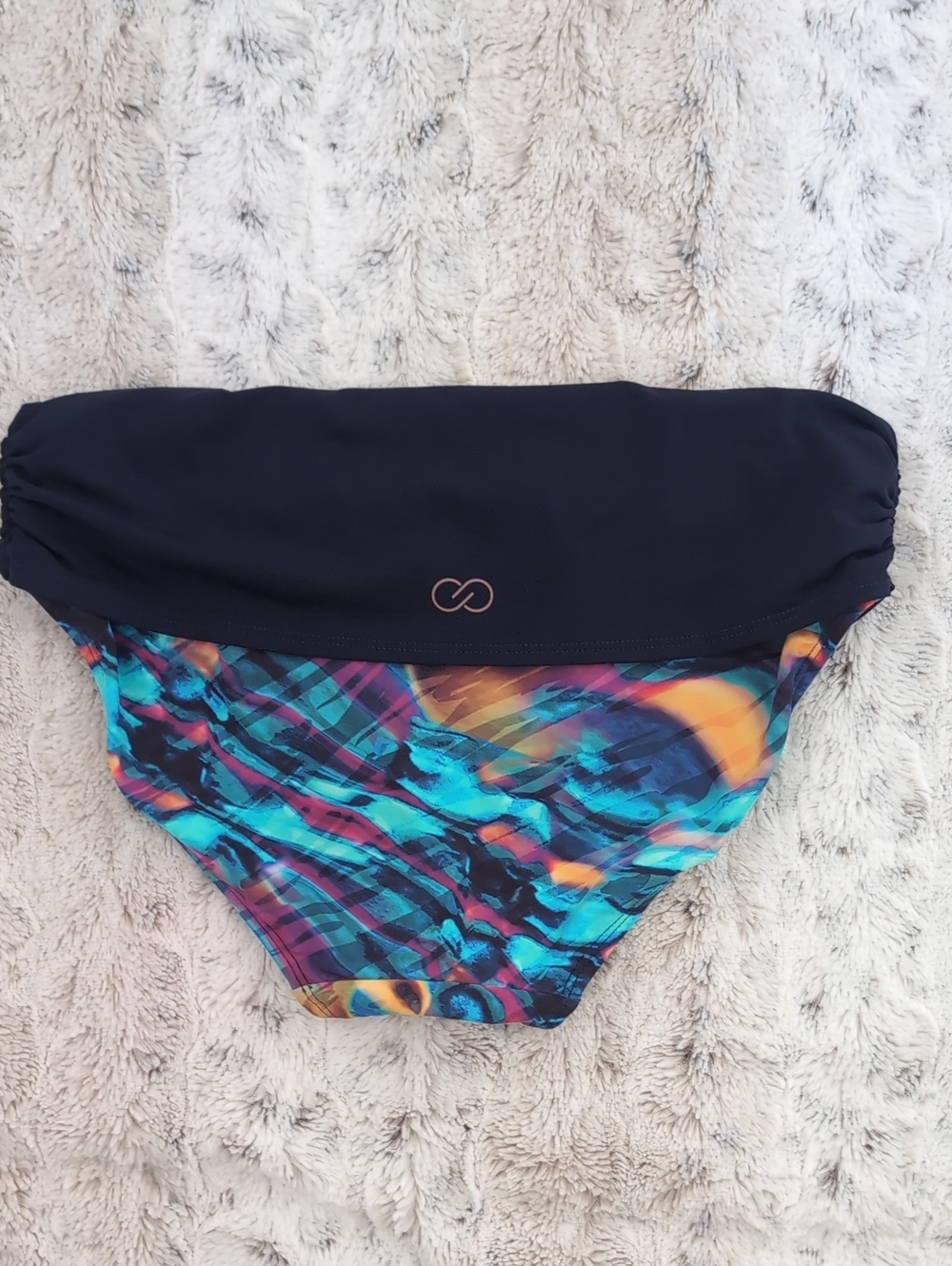 Calia Pattern Overlap Shell Texture Bikini Bottom - Picture 2 of 6